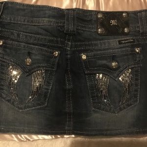 Miss Me blue Jean Mini skirt size 29